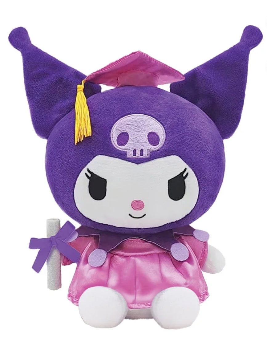 Kuromi Graduation Cap and Gown 9” Plush