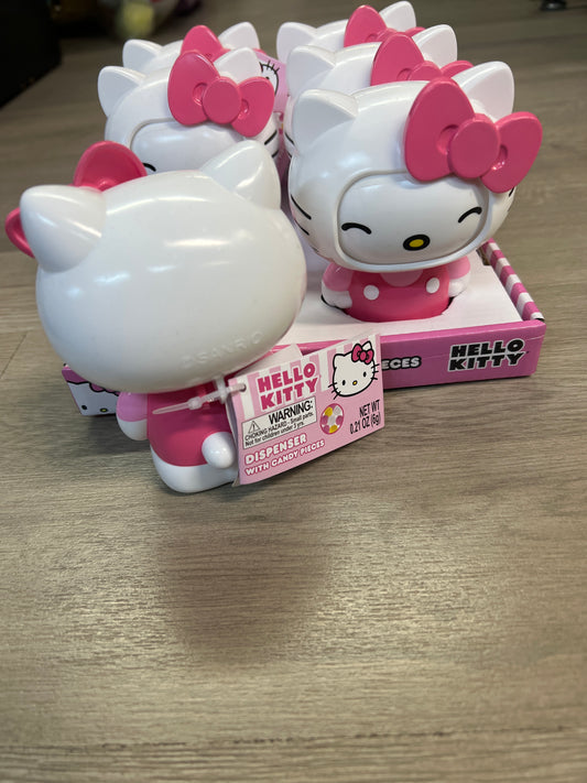 Hello kitty dispenser with candy pieces