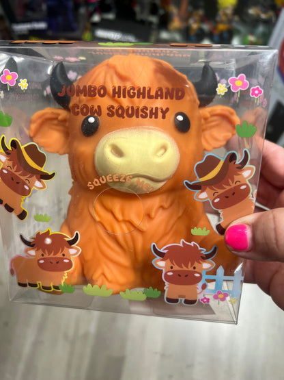 Jumbo Highland Cow Squahy