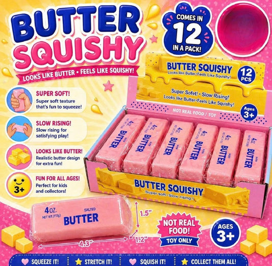 BUTTER SQUISHY TOY PINK EDITION.