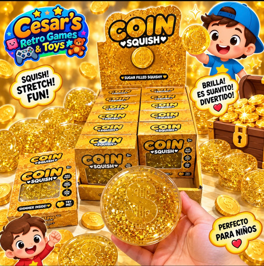 Gold Coin  Squishy 1PC