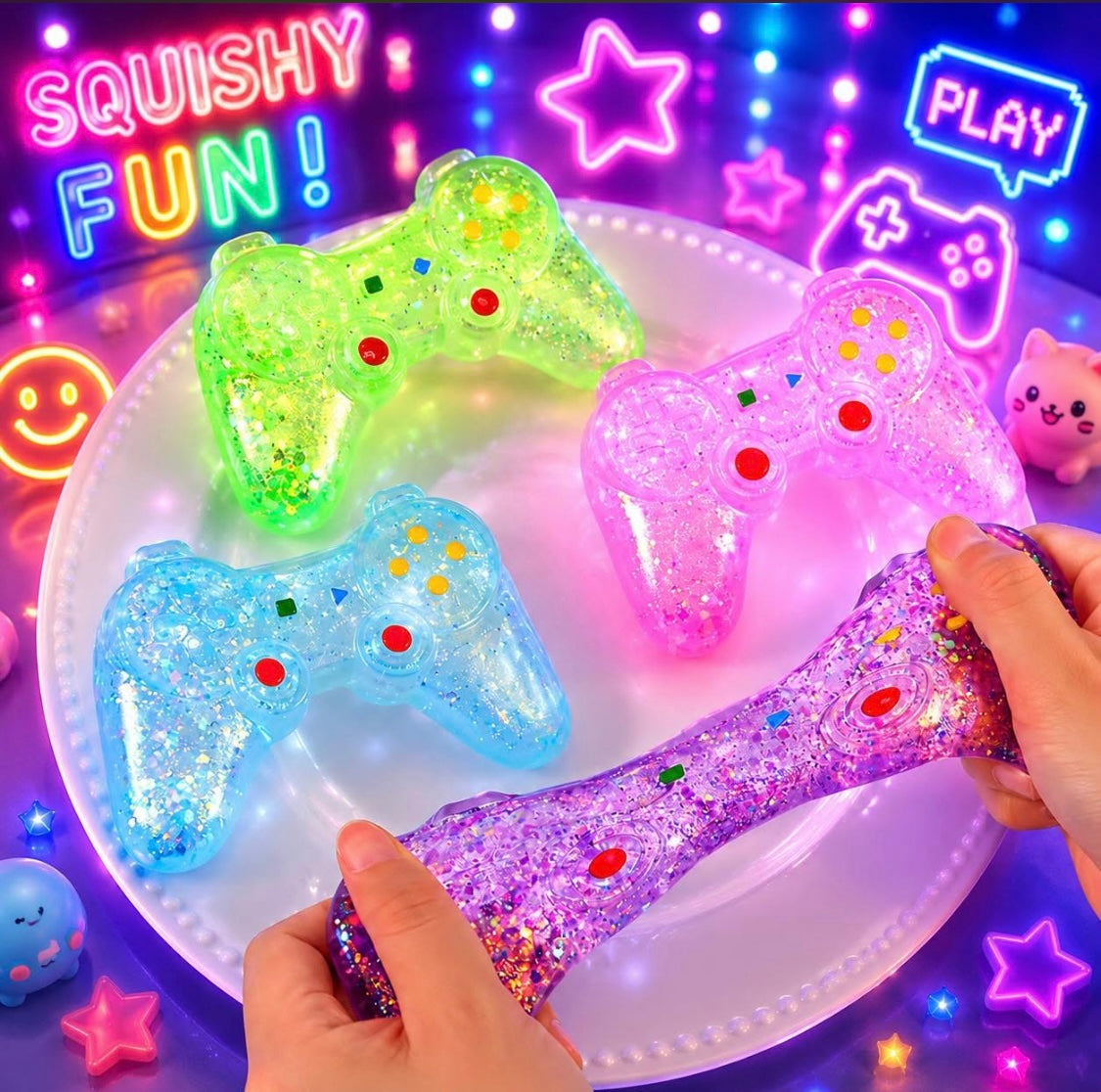 Glitter Game Controller squishy
