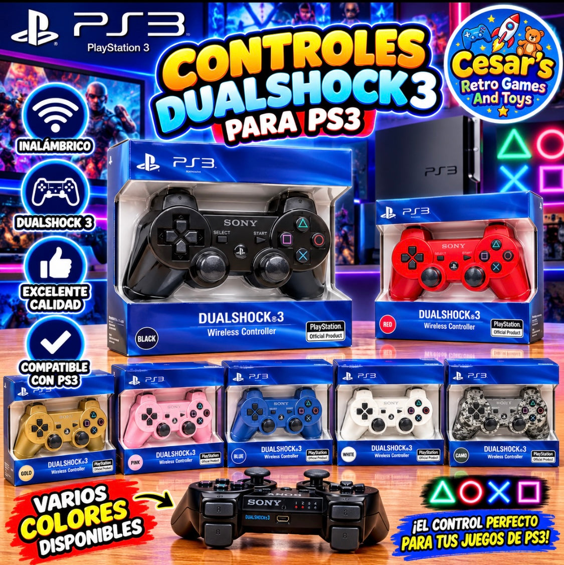 PS3 controller with Cable