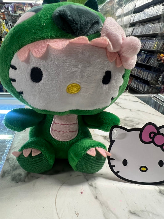 Dinosaur hello kitty plushie